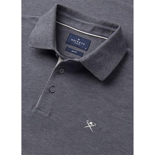 Hackett Brushed Kortærmet Polo Grå L Mand