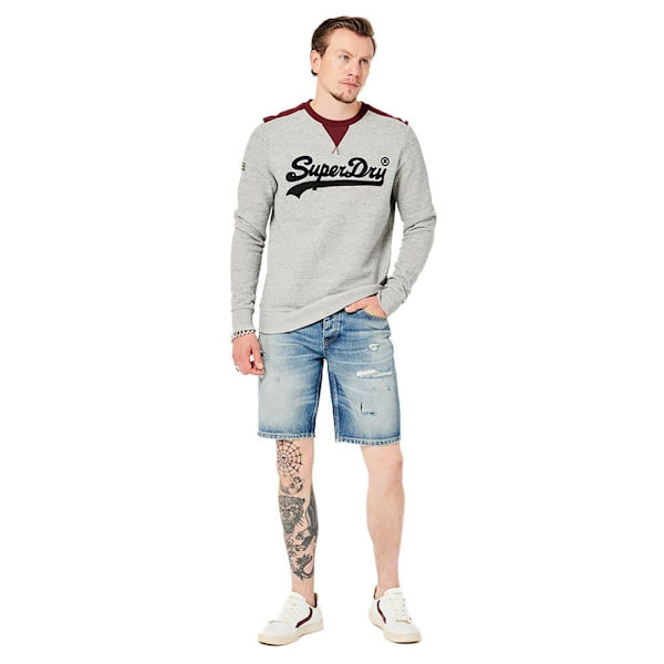 Superdry Huppari Vintage Vl College Harmaa L Mies