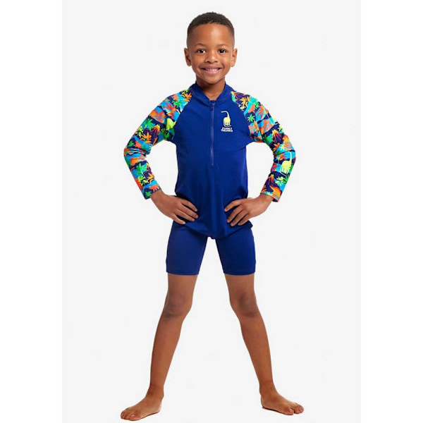 Funky Trunks Uv Langærmet Jumpsuit Go Blå 4 Years