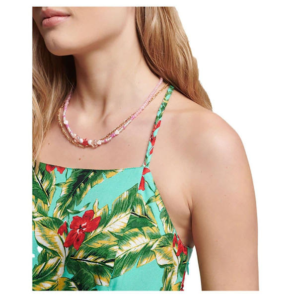 Superdry Kjole Vintage Cami Maxi Grøn M Kvinde