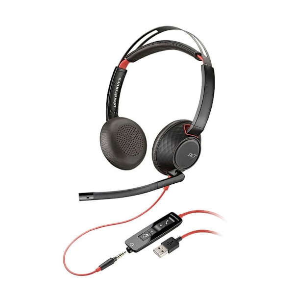 Hp Voip Hovedtelefoner Poly 5220 Stereo Usb-a