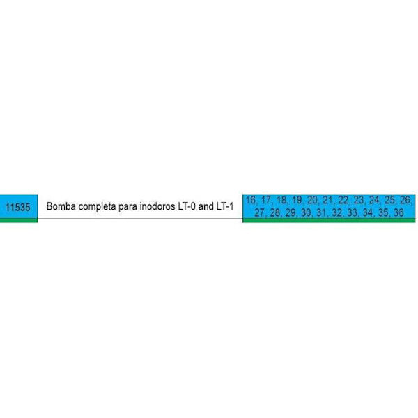 Lalizas Assembled Spare Hvid For LT-0 / LT-1