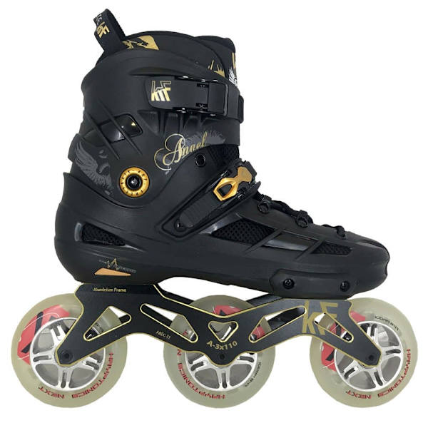 Krf Inline Skøjter Angel 3x100 Next Krypto Sort EU 41