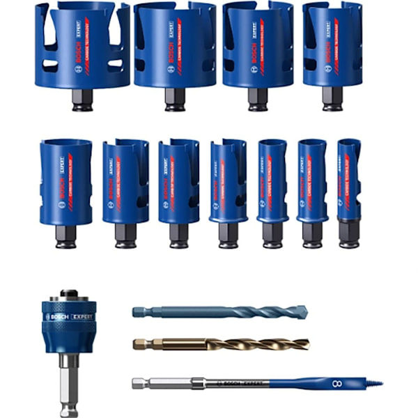 Bosch Professional Sierran Kruunu Expert Construction Material Power Change20/22/25/32/35/40/44/51/60/68/76 Mm Kirkas