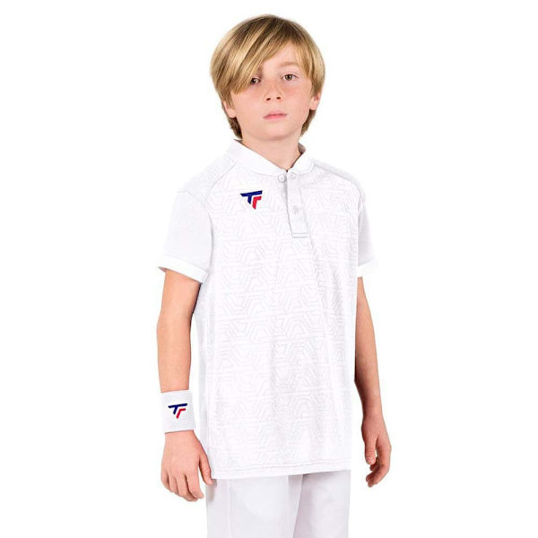 Tecnifibre Kortärmad Piké Team Mesh Vit 6-8 Years