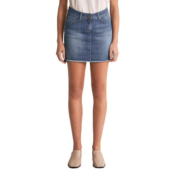 Salsa Jeans Kjol Push Up Shape Up Mini Blå 25 Kvinna