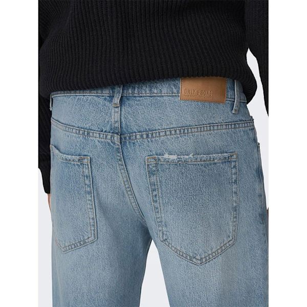 Only & Sons Edge Loose Fit Jeans Blå 32 / 30 Man