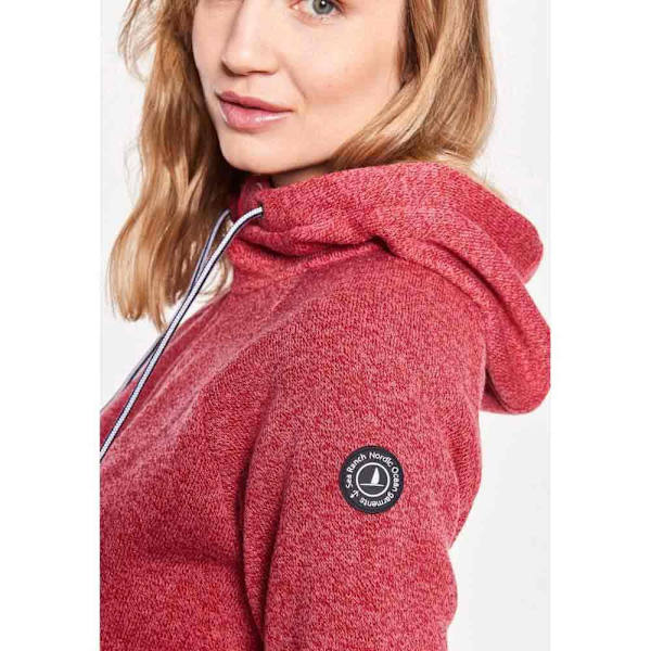 Sea Ranch Sweatshirt Med Fuld Lynlås Bea Rød L Kvinde