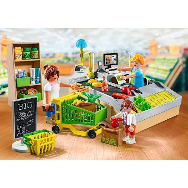 Playmobil Ekologiskt Supermarked Paket Erbjudande Durchsichtig