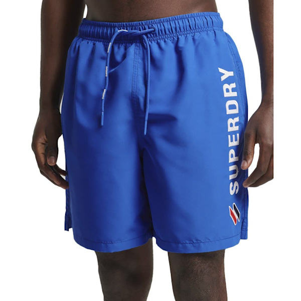 Superdry Swim Short Code Applque 19inch Sininen S Mies