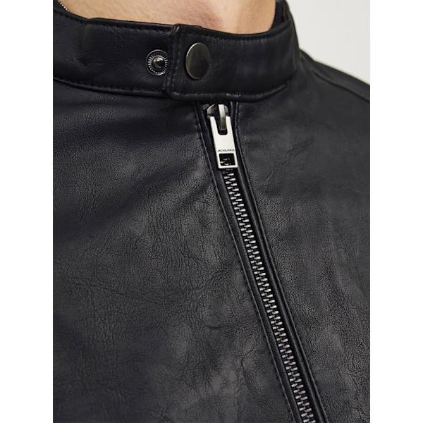 Jack & Jones Dylan Clean Læderjakke Sort 2XL Mand