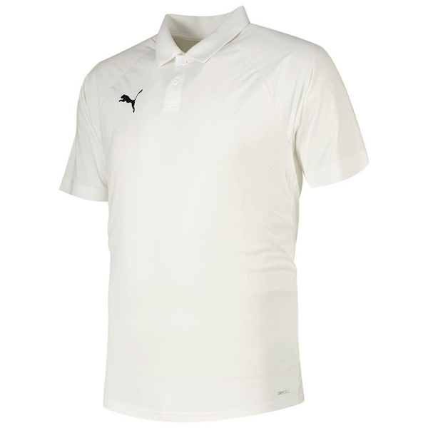 Puma Kortärmad Piké Teamliga Vit S Man
