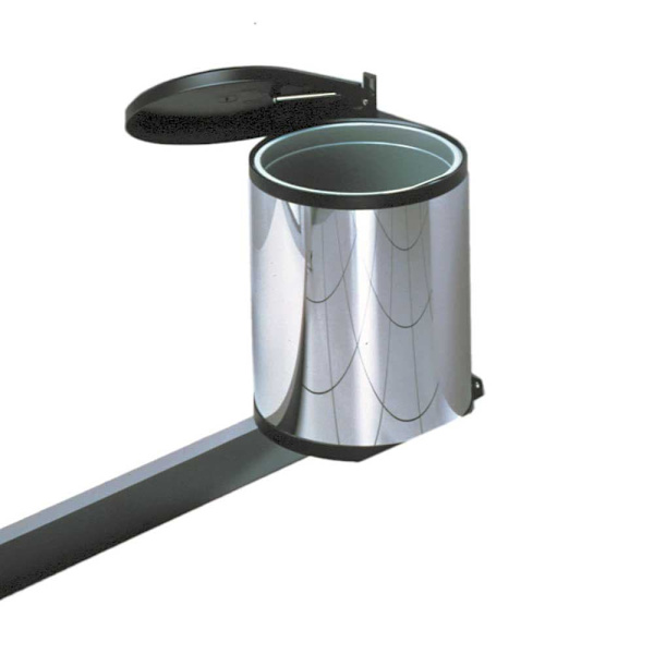 Hailo Roskakori Compact-box 15l Hopeinen