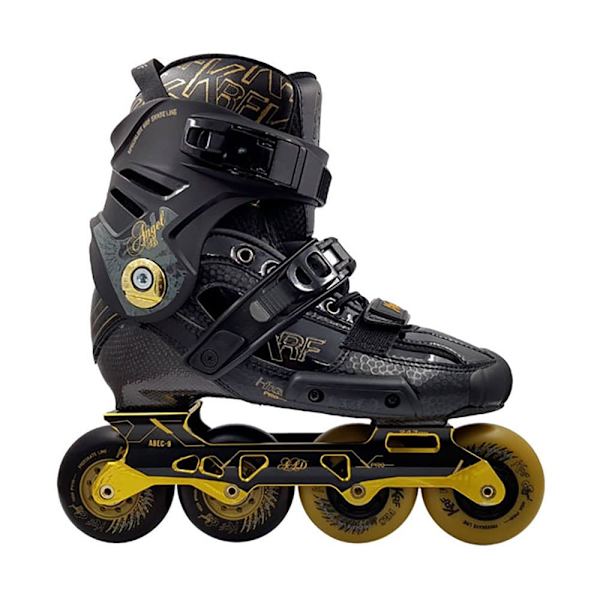 Krf Inline Skøjter Freeskate 4x80 Angel High Carbon Sort EU 42