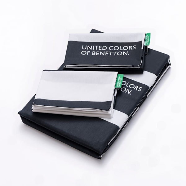 Benetton Filt 200tc 3 Enheter Vit,Svart