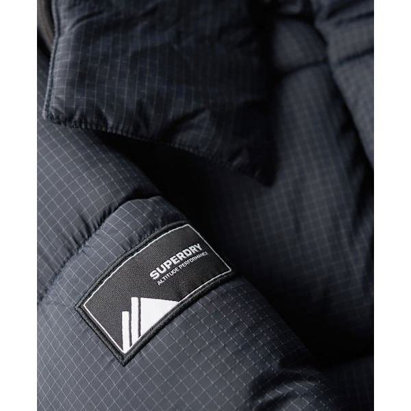 Superdry Rips Longline Pufferjakke Grå M Mand