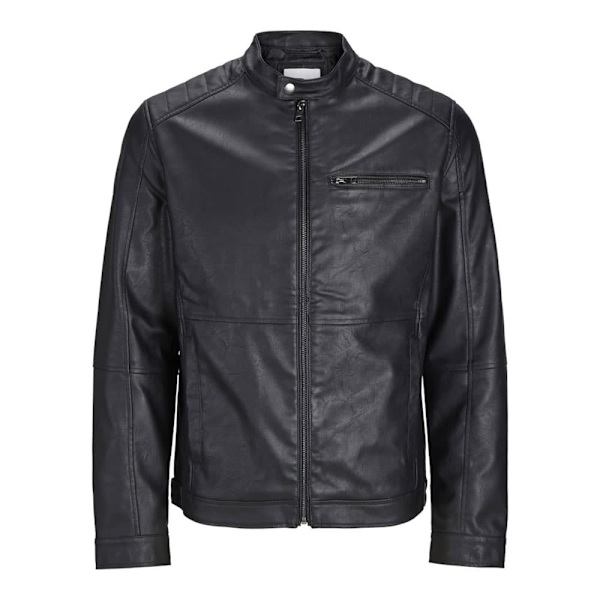Jack & Jones Dylan Biker Læderjakke Sort XL Mand