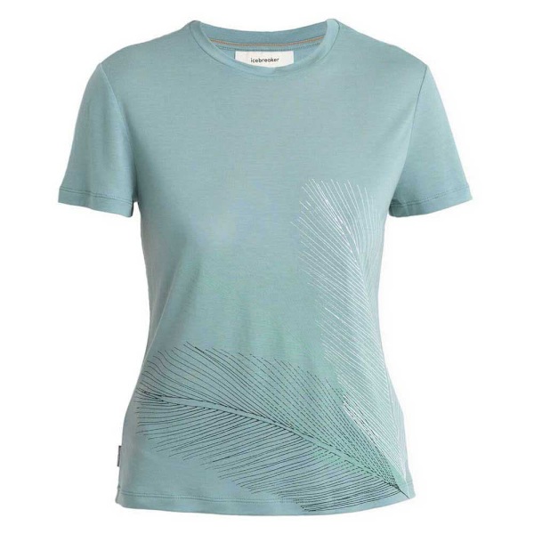 Icebreaker Kortærmet T-shirt Merino Core Plume Blå S Kvinde