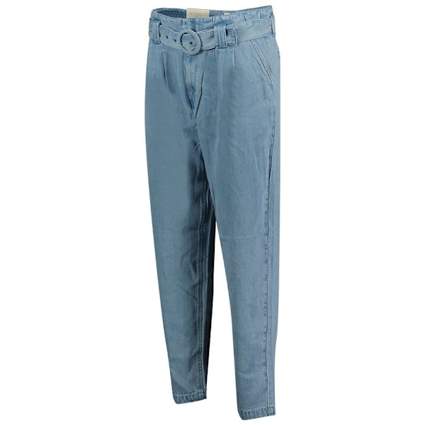 Salsa Jeans Byxor Baggy Paper Bag Crop Blå S / 28 Kvinna