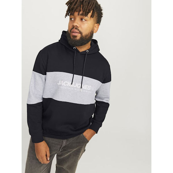Jack & Jones Legacy Blocking Plus Huvtröja Svart 4XL Man