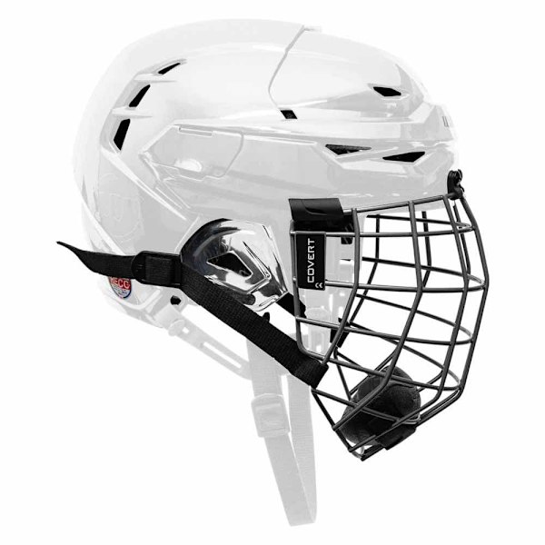 Warrior Ishockeyhjälm Covert Cf 80 Combo Vit L