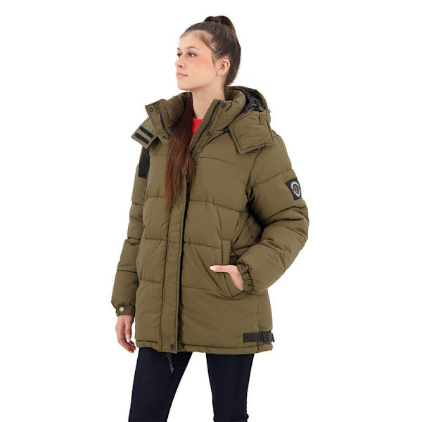 Superdry Jacka Expedition Cocoon Brun L Kvinna