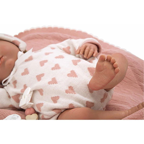 MuÑecas Arias Cristina Med Tæppe Babydukke 40 Cm