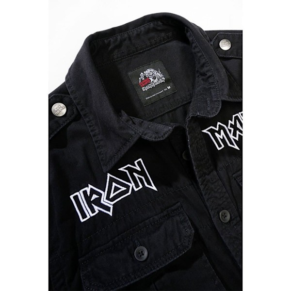 Brandit Iron Maiden Vintage Eddy Pitkähihainen T-paita Musta L Mies
