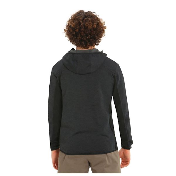 Slam Fleece Active Hood Power Str Grå S Mand