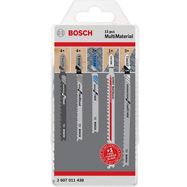 Bosch Professional Stiksavsblad Endurance Multimaterial 14+1 Transparent