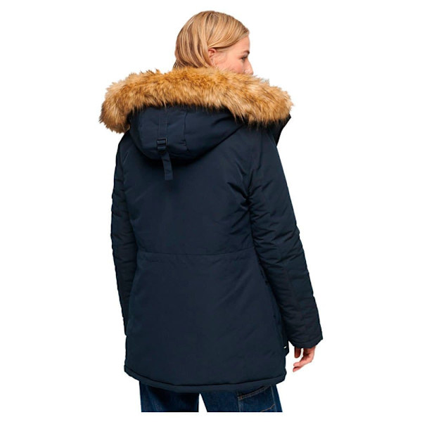 Superdry Parkas Everest Faux Fur Blå M Kvinna