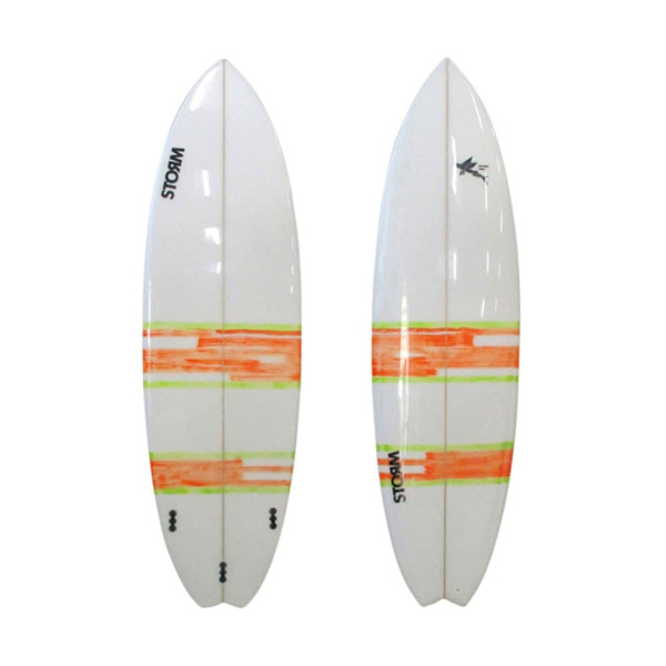 Storm Blade Surffilauta Flying Fish Swallow Tail D4 6´6´´ Valkoinen 198.1 cm