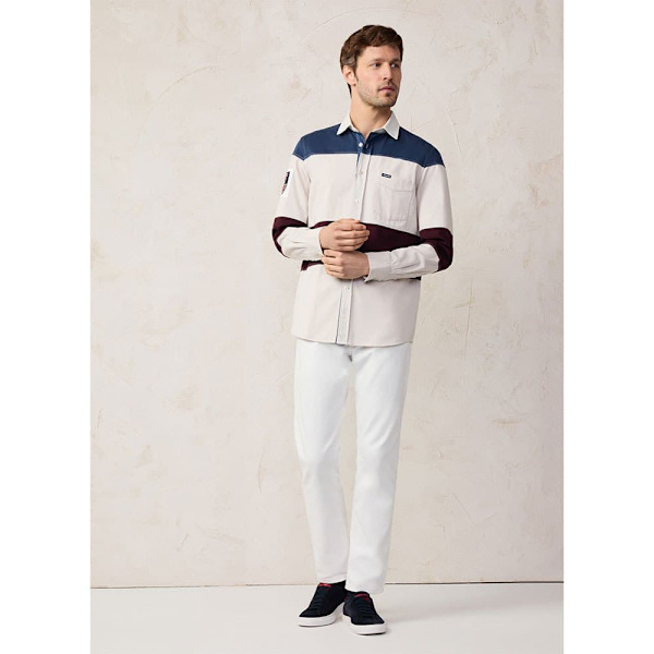 FaÇonnable Fm310813 Skjorte Med Lange ærmer Hvid L Mand