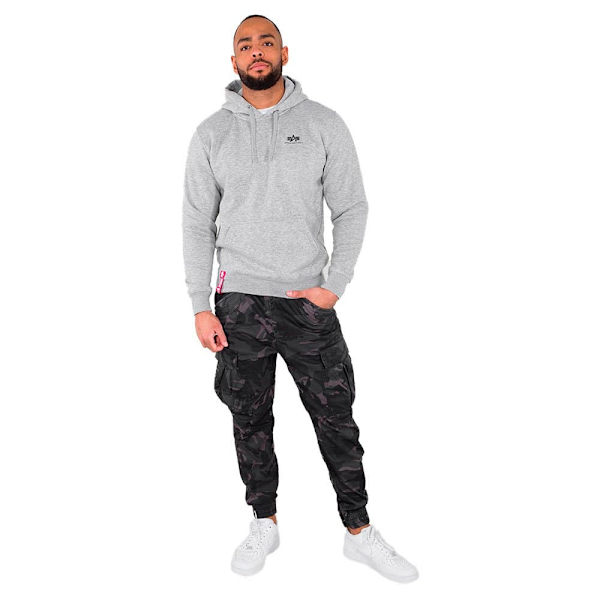 Alpha Industries Basic Small Logo Hættetrøje Grå 3XL Mand