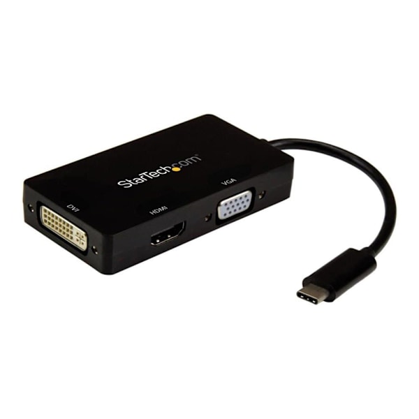 Startech Usb-c Multiport Video Adapter 3 In 1 4k Sort Sort