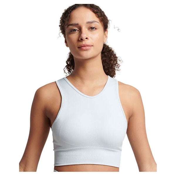 Superdry Core Seamless Mid Impact Bra Blå XL Kvinde