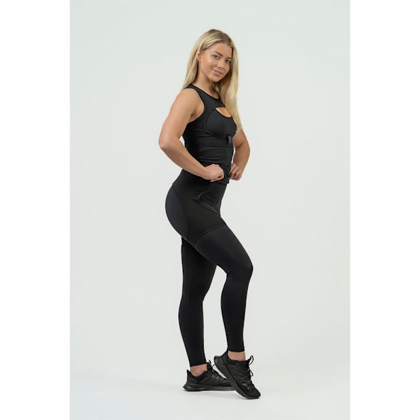 Nebbia Leggings Hög Midja Intense Mesh Svart XS Kvinna