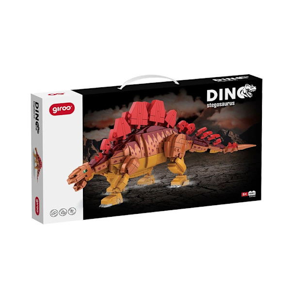 Giros Rakennuspeli Dino Stegosaurus Punainen