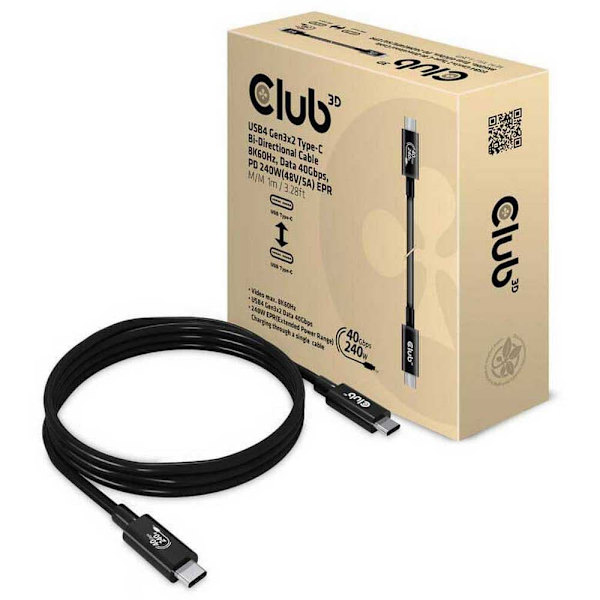 Club-3d Usb-c Kabel Cac-1576 1 M Sort