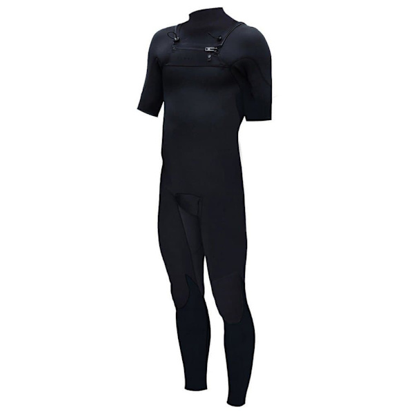 Zion Lyhythihainen Rintavetoketjullinen Neopreenipuku Vault Steamer 2/2 Mm Musta MS