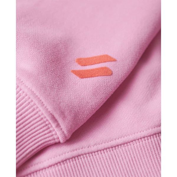 Superdry Sportswear Logo Boxy Tröja Med Huva Rosa 2XS Kvinna