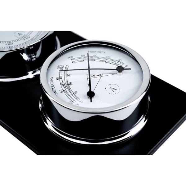 Autonautic Instrumental Vejrstationspanel I Forkromet Messing Atlantic Series  95 mm