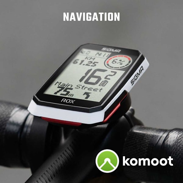 Sigma Cykelcomputer Med Sensorsæt Rox 4.0 Sort