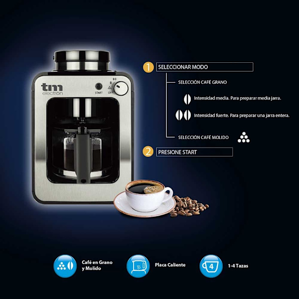 Tm Electron Mini Drip Kaffebryggare Tmpcf020s Silver One Size / EU Plug