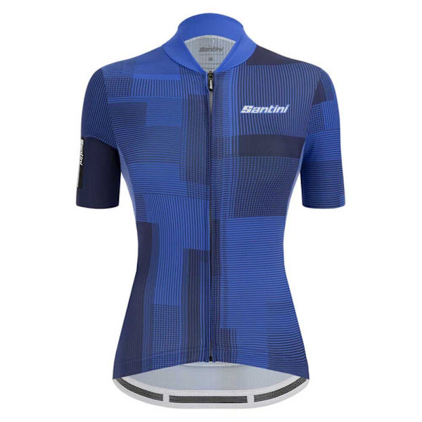 Santini Lyhythihainen Jersey Delta Kinetic Sininen M Nainen