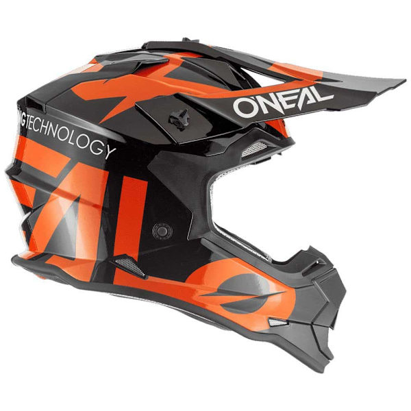 Oneal Motocross Hjelm 2 Series Slick Orange,Sort S