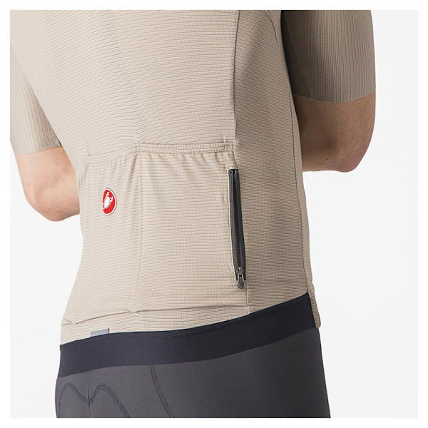 Castelli Espresso Korta ärmar Cykeltröja Beige S Man