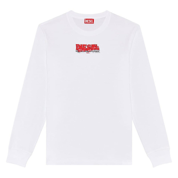Diesel Langærmet T-shirt Just K2 Hvid L Mand