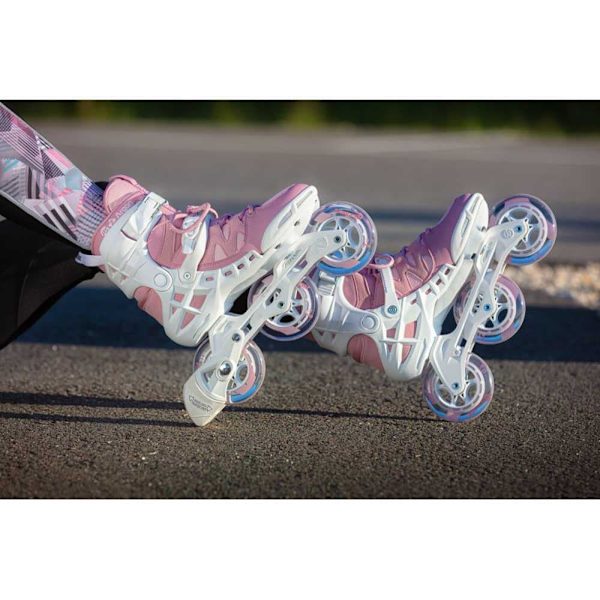 Powerslide Inline Skøjter Phuzion Argon 100 Hvid,Rosa EU 40