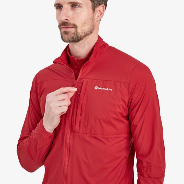 Montane Jakke Feather Lite Rød L Mand